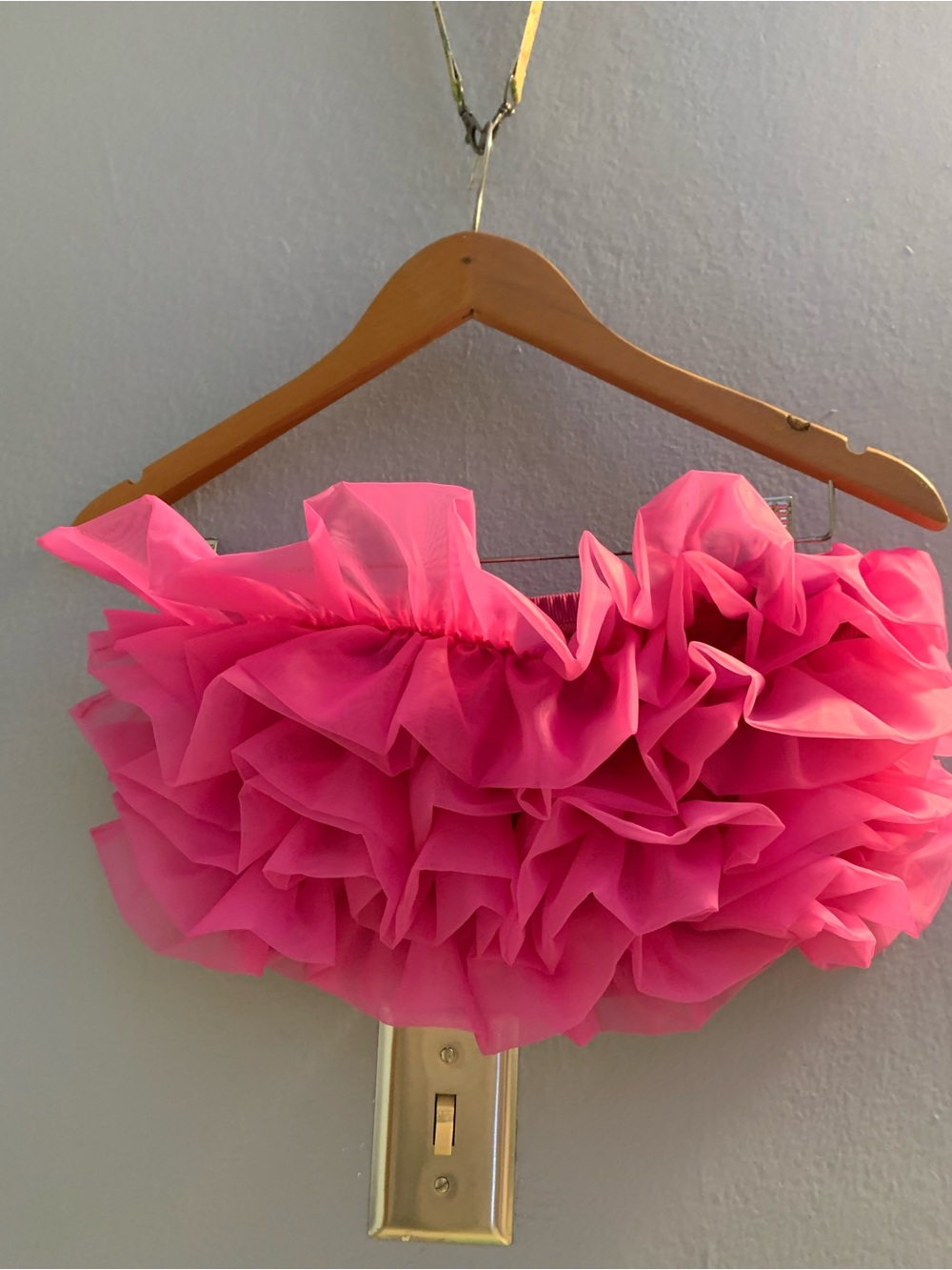 Women’s Pink Ruffle Tube Top